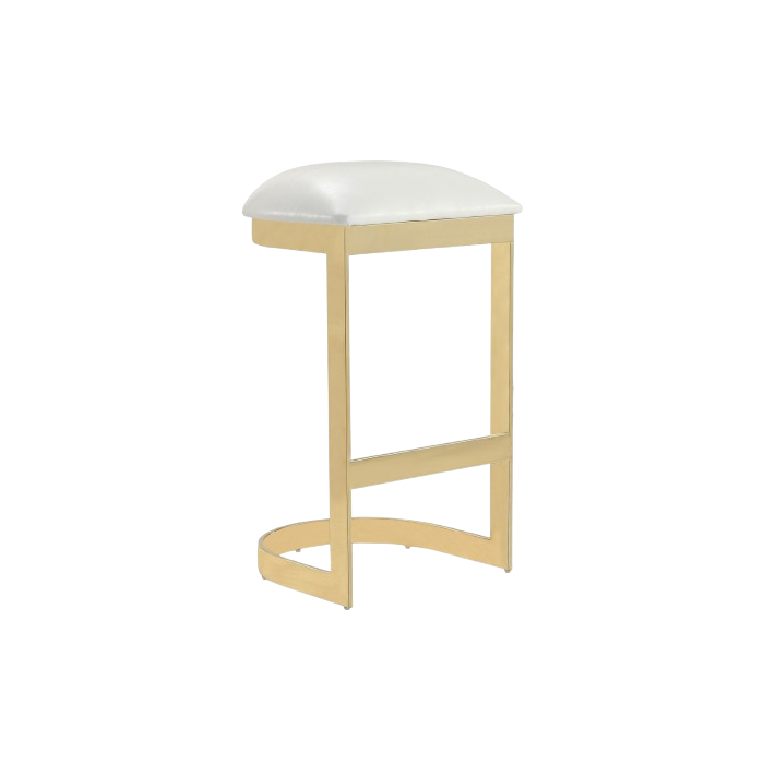 Aura Metal Upholstered Barstool