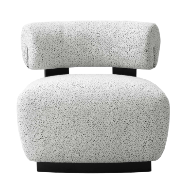 Bartow Upholstered Accent Chair in Ivory Multi