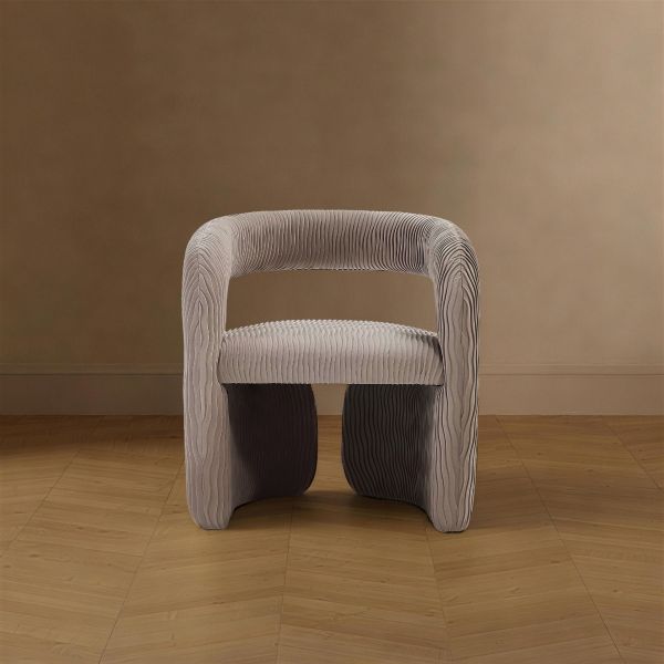 Corvette Velvet Armchair in Dove