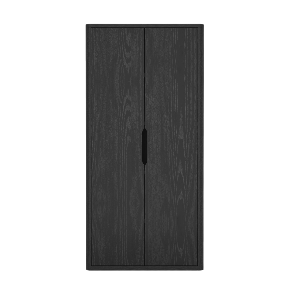 Rivington 38" Bookcase Cabinet in Black