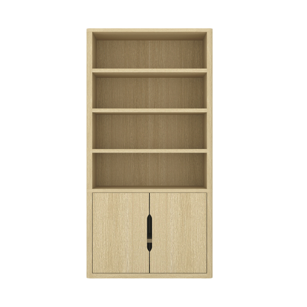 Rivington 40" Bookcase Cabinet in Natural Oak