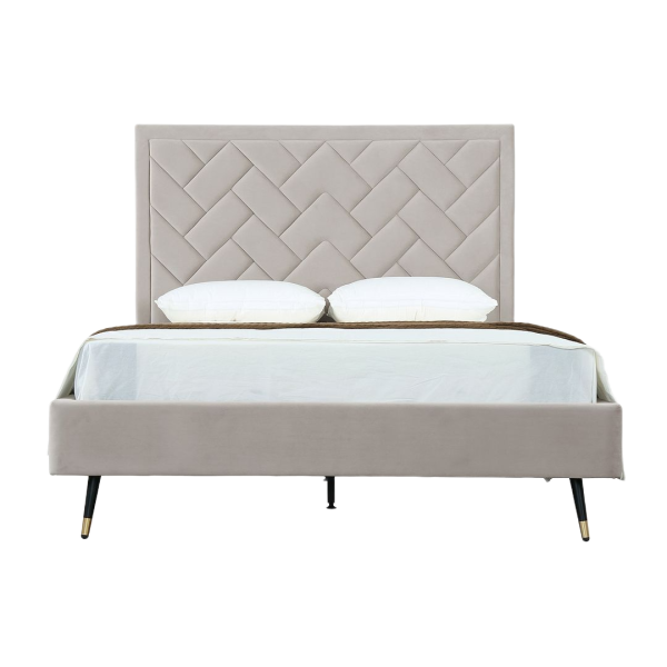Crosby Upholstered Velvet Queen Bed