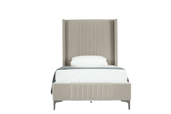 Promenade Upholstered Velvet Twin Bed