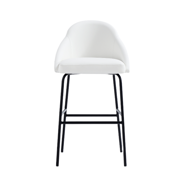 Gracie Metal Upholstered Barstool