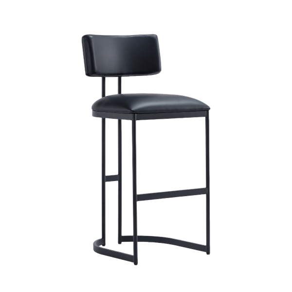 Juno Metal Barstool in Black
