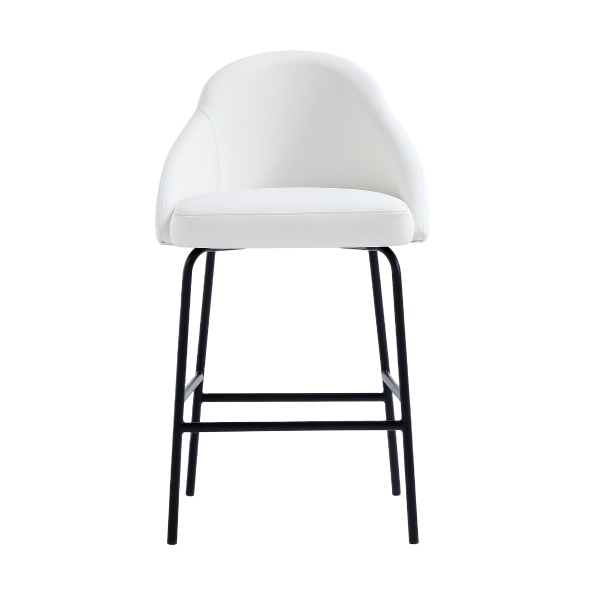 Gracie Metal Upholstered Counter Stool