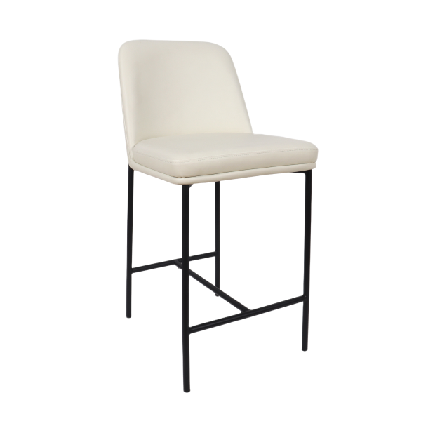 Loft Metal Vegan Leather Counter Stool - Set of 2