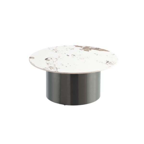 Alondra Sintered Stone Top Coffee Table in Black