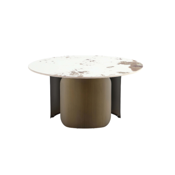 Monica Sintered Stone Top Coffee Table in Bronze