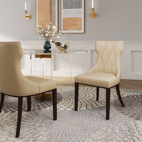 Reine Wood Upholstered Dining Chair - Set of 2