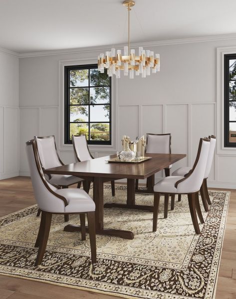 Grand Wood Vegan Leather Dining Chair - Set of 2