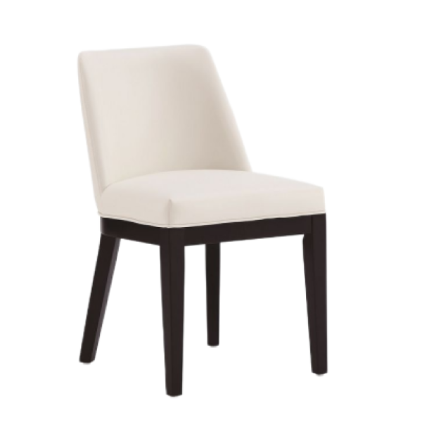 Gansevoort Wood Vegan Leather Dining Chair in Ivory - Set of 2