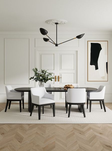 Gansevoort Wood Vegan Leather Armchair
