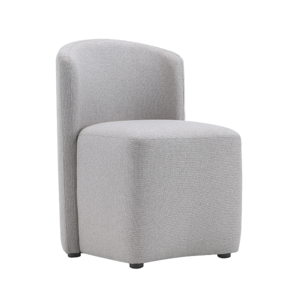 Hearth Upholstered Side Chair in Light Gray