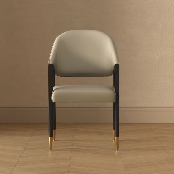 Collette Wood Upholstered Armchair