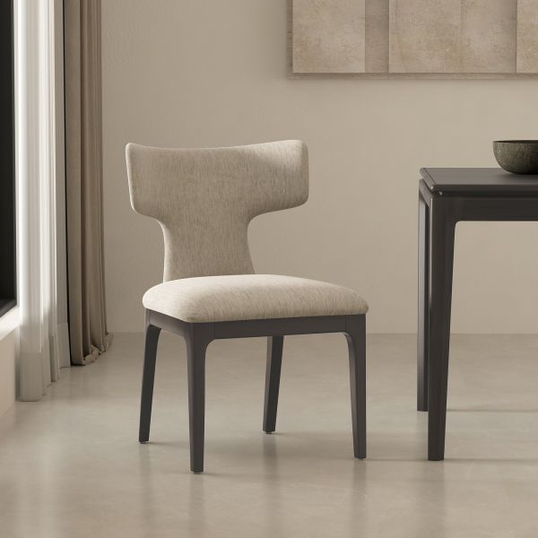Eloria Wood Chenille Side Chair - Set of 2