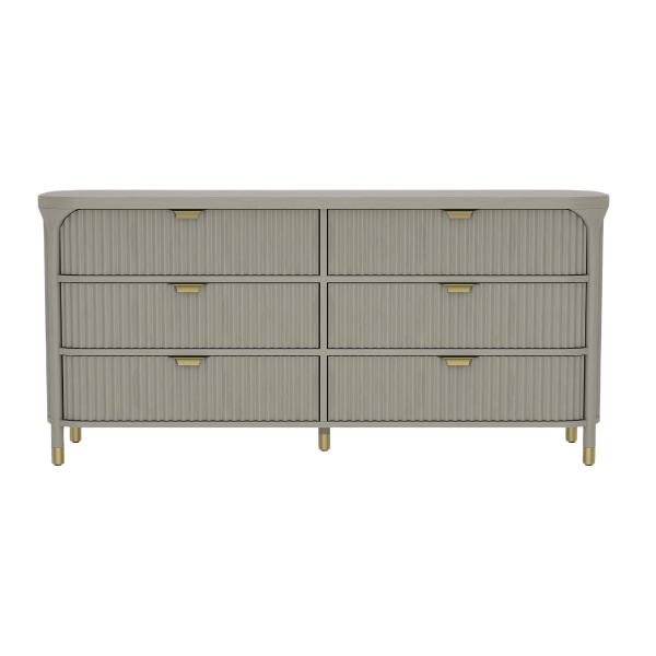 Park 68" Solid Wood Dresser (6-Drawer)