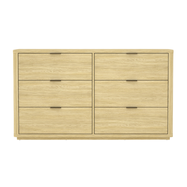 Evelyn 60" Dresser in Natural (6-Drawer)