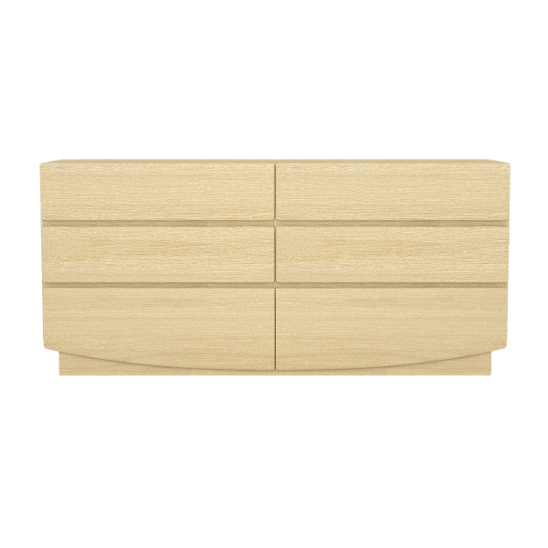 Ardea 72" Dresser in Natural Oak (6-Drawer)
