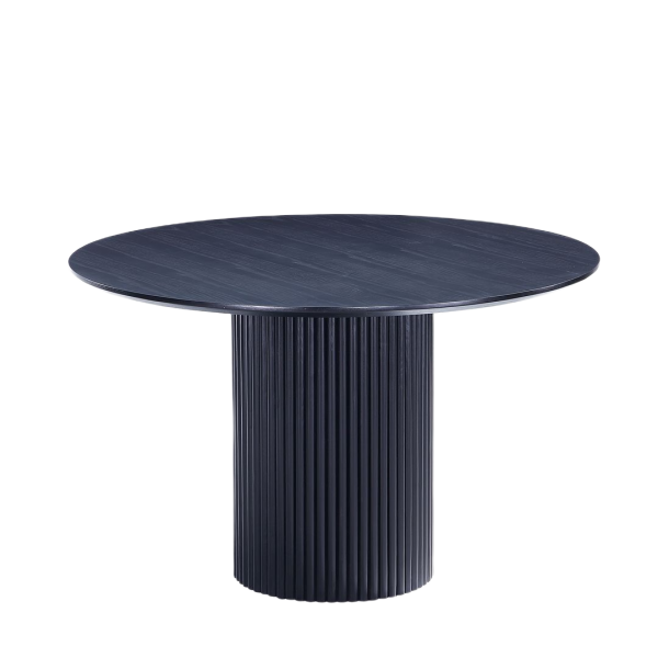 Hathaway 59" Round Dining Table in Black