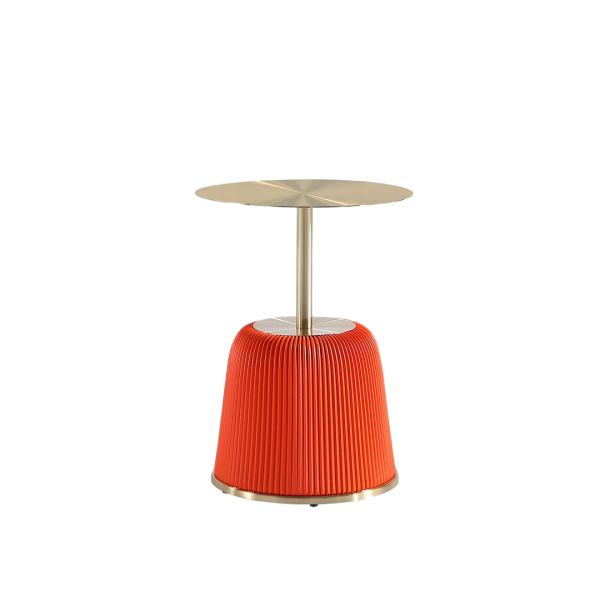 Anderson Metal Top Upholstered End Table