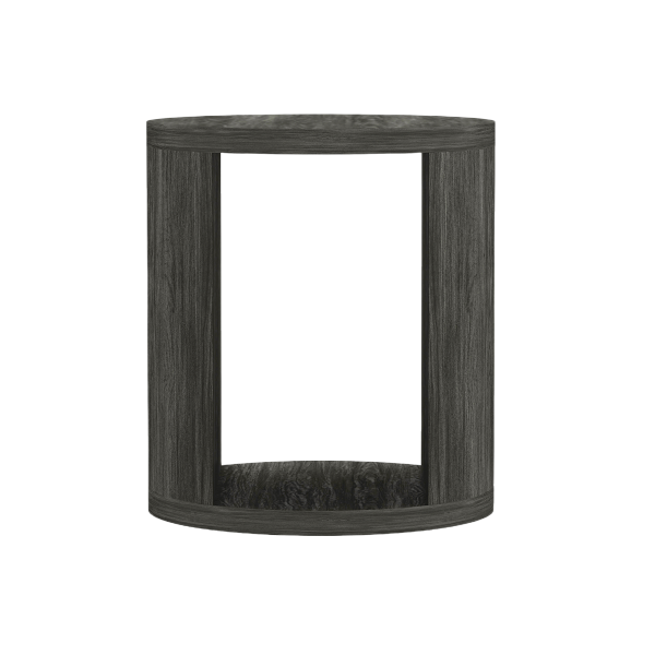 Alure 20" Round End Table in Charcoal