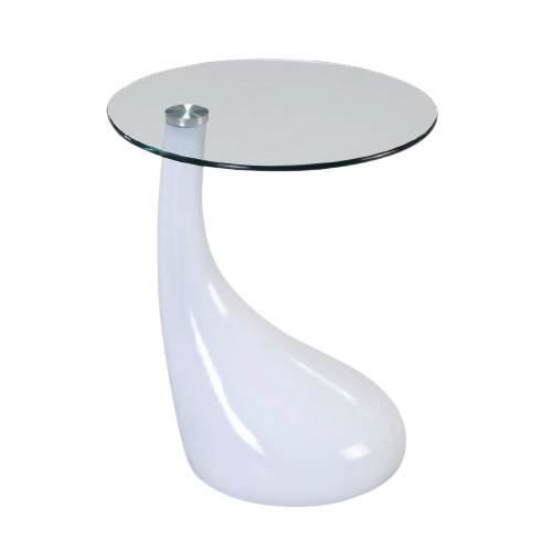 Lava Glass Top End Table
