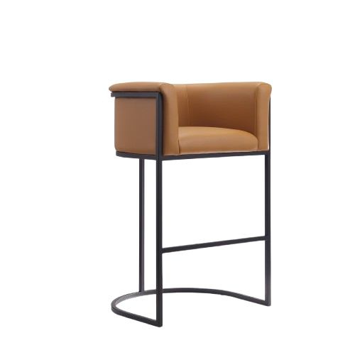 Cosmopolitan Metal Upholstered Barstool