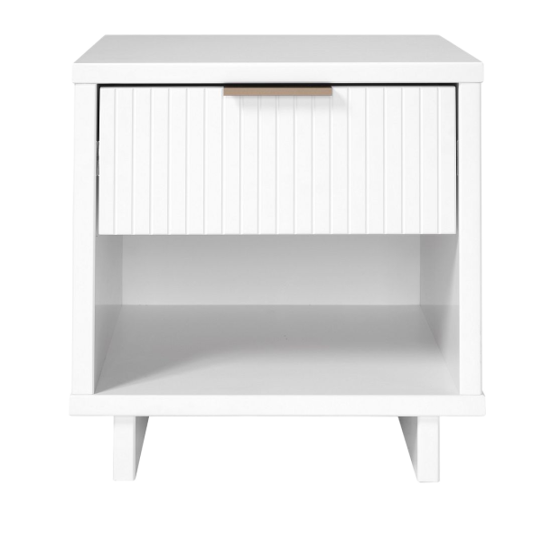 Granville 18" Nightstand in White (1-Drawer)