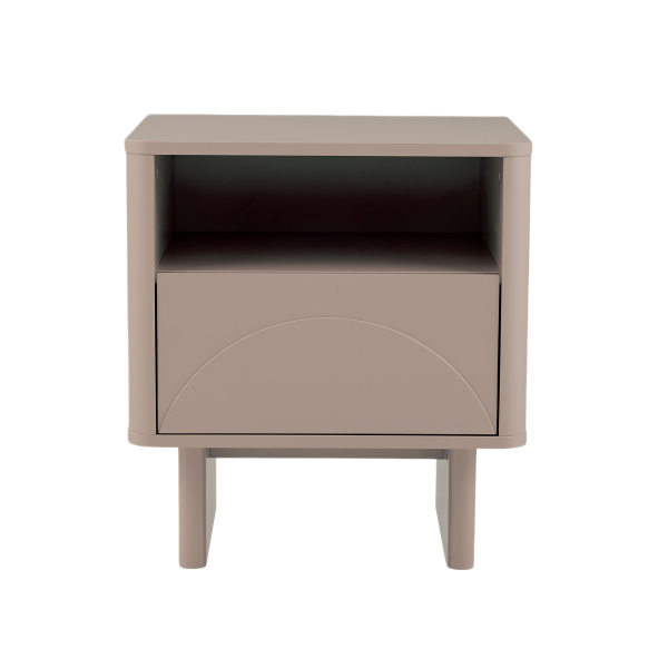 Ella 20" Nightstand in Mocha (1-Drawer)