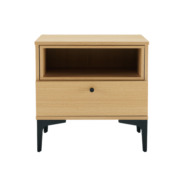 Amara 20" Nightstand in Light Oak (1-Drawer)