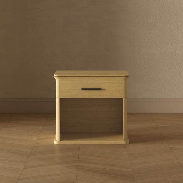 Clifford Nightstand in Natural Oak (1-Drawer)