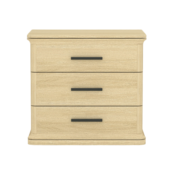 Clifford Nightstand in Natural Oak (3-Drawer)