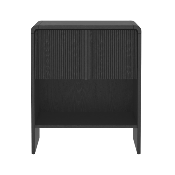 Novara 22" Nightstand in Black (1-Drawer)
