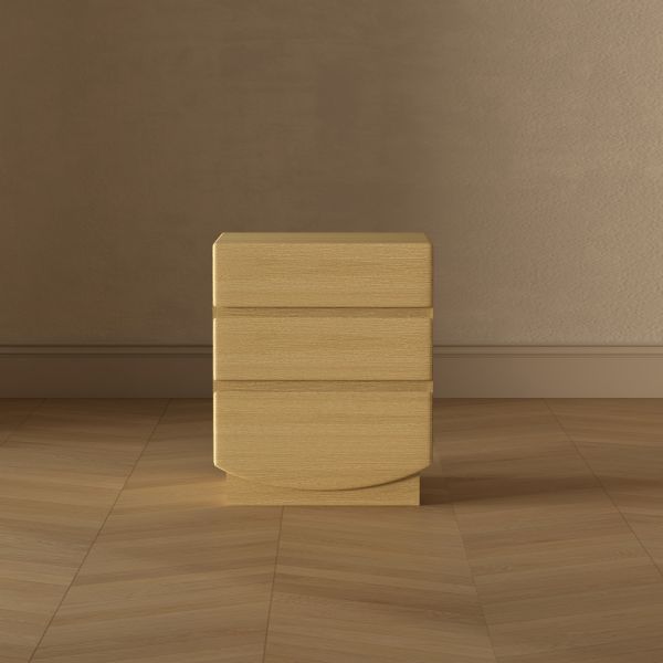 Ardea 20" Nightstand in Natural Oak (3-Drawer)