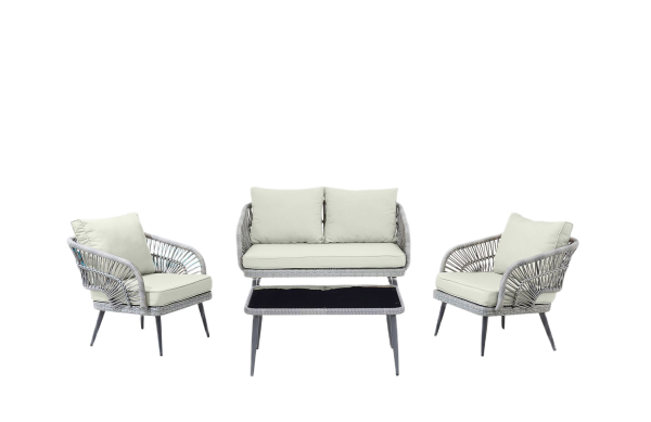 Riviera Patio 4- Person Conversation Set with Coffee Table