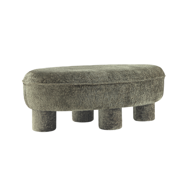 Tribeca  Chenille Accent Ottoman