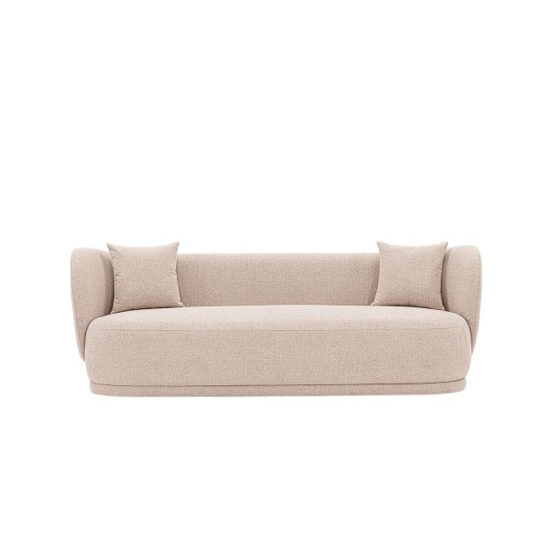 Siri 93" Upholstered Sofa in Wheat