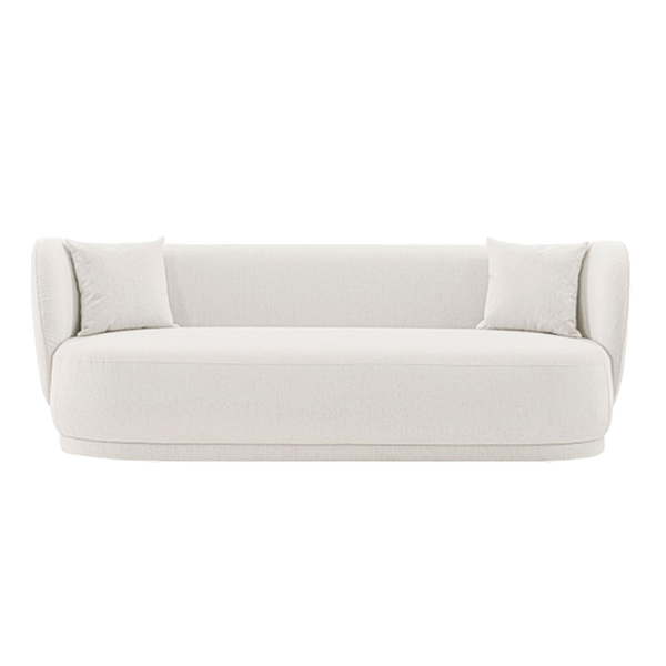 Siri 93" Upholstered Sofa in Cream