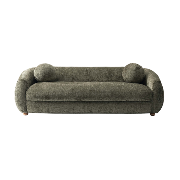 Tribeca 86" Chenille Sofa in Olive Green