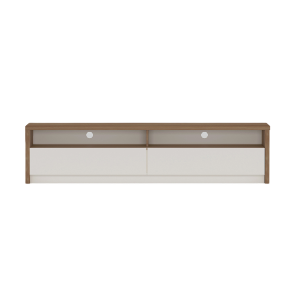 Duncan 70" TV Stand in Maple and Off White