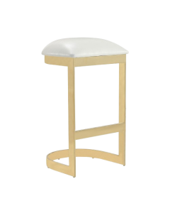 Aura Metal Upholstered Barstool