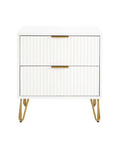 Dumbo 20" Fluted Nightstand (2-Drawer)