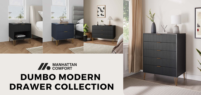 Design Your Home with the Stylish Dumbo Collection from Manhattan Comfort